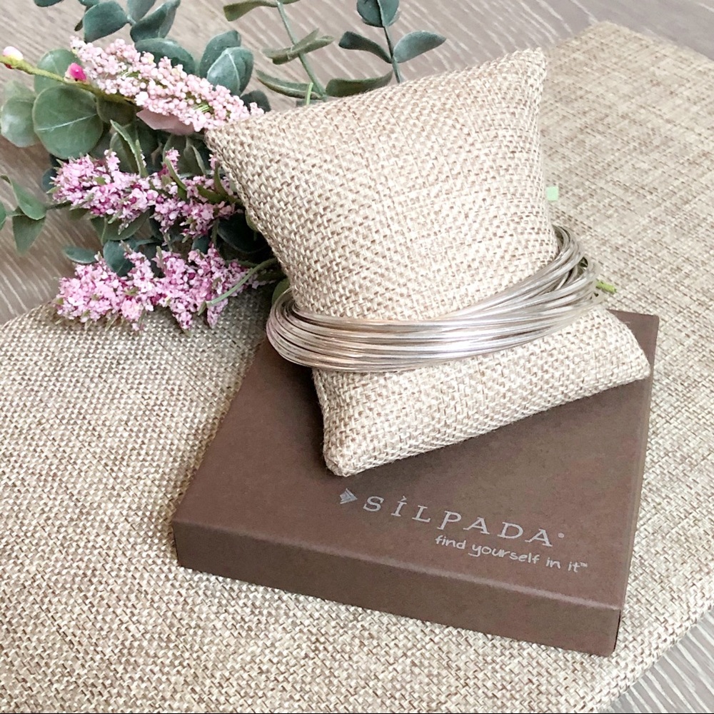 SILPADA ‘21-Bangle Salute’ .925 Sterling Silver Bracelet LIKE NEW - Picture 5 of 9